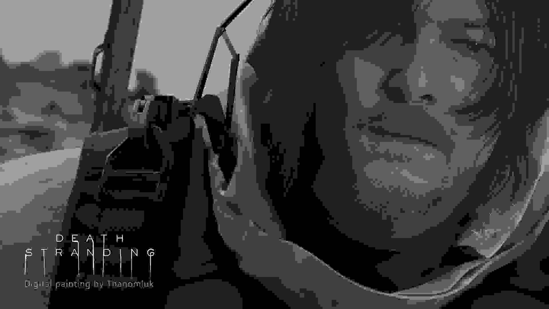 پوستر (کاور) بازی Death Stranding با حضور نورمن ریدس (Norman Reedus) در نقش سم (Sam)