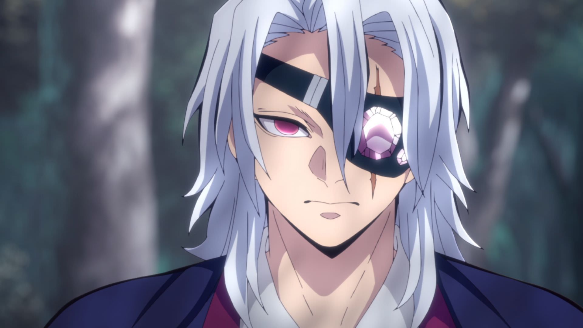 تنگن اوزوی در قسمت اول انیمه Demon Slayer: Kimetsu no Yaiba – Infinity Castle Arc