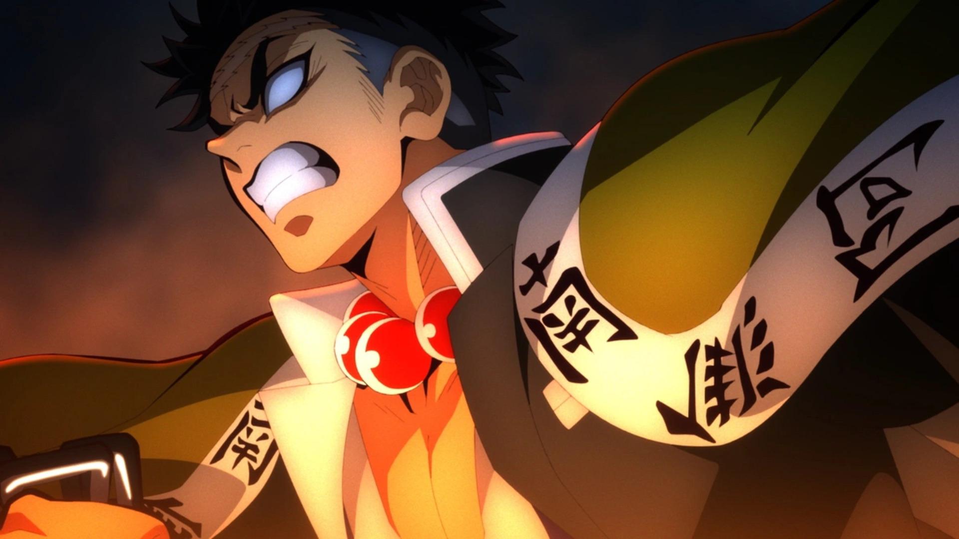 گیومی هیمجیما در قسمت اول انیمه Demon Slayer: Kimetsu no Yaiba – Infinity Castle Arc 