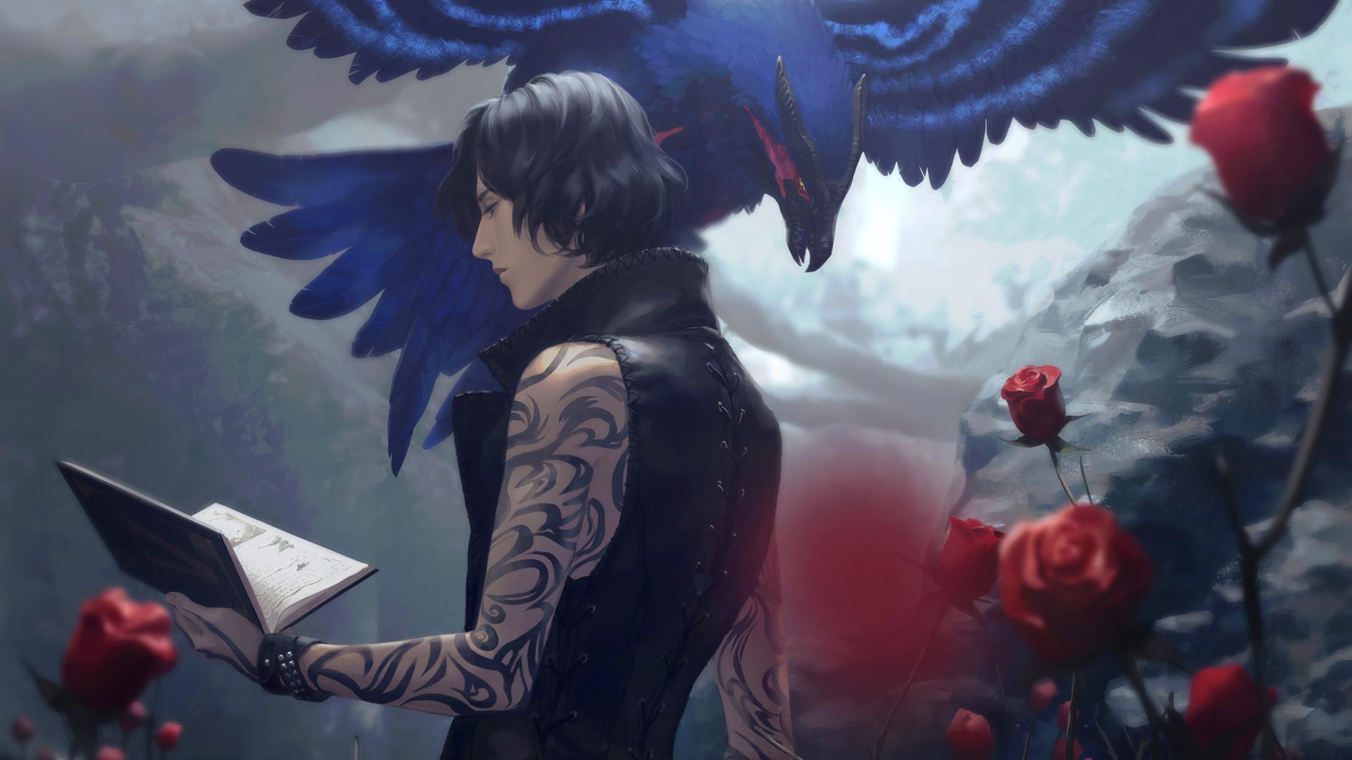 یک فن آرت زیبا و جذاب از شخصیت V در بازی Devil May Cry 5