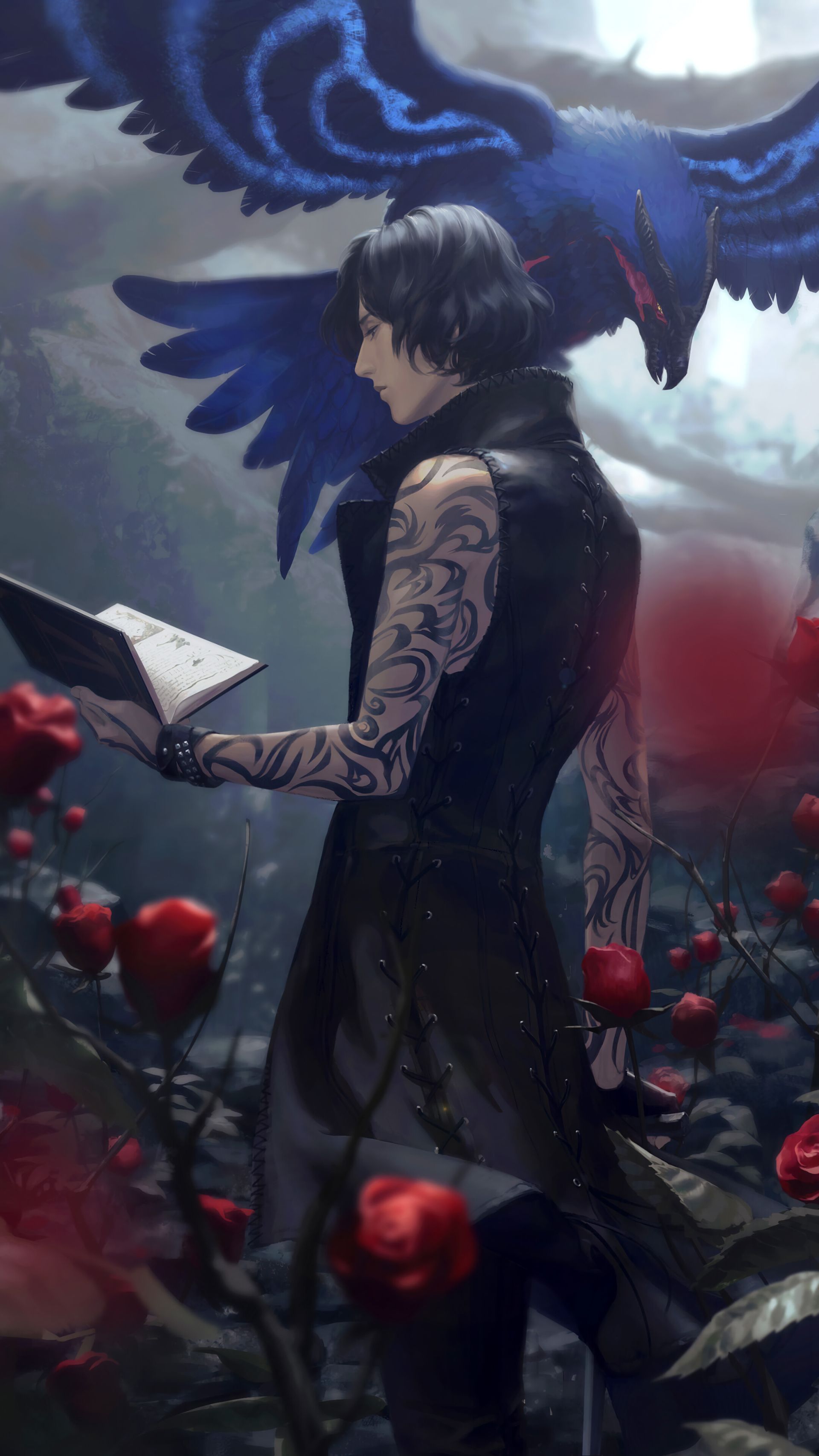 یک فن آرت زیبا و جذاب از شخصیت V در بازی Devil May Cry 5