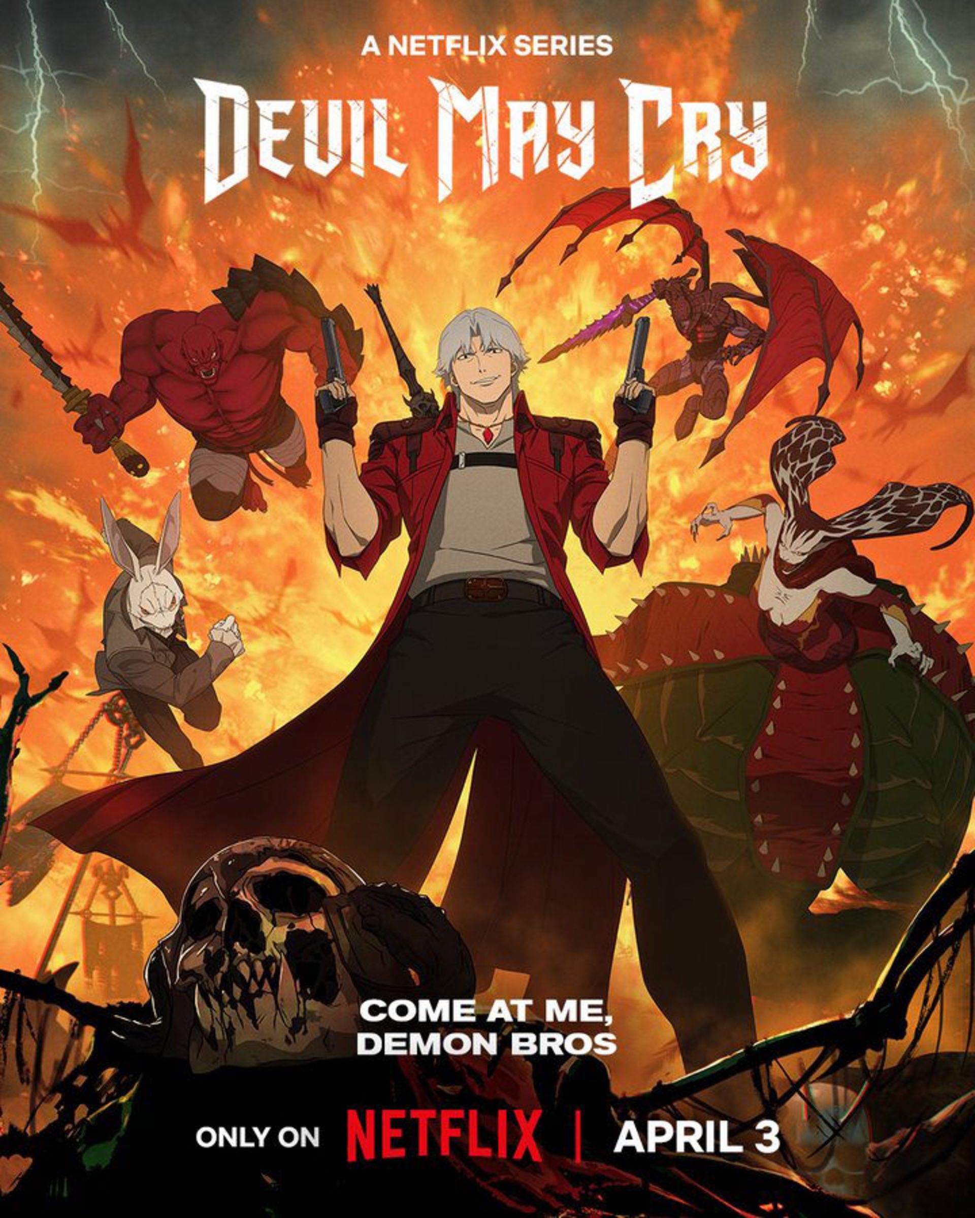 پوستر انیمه سریالی Devil May Cry 