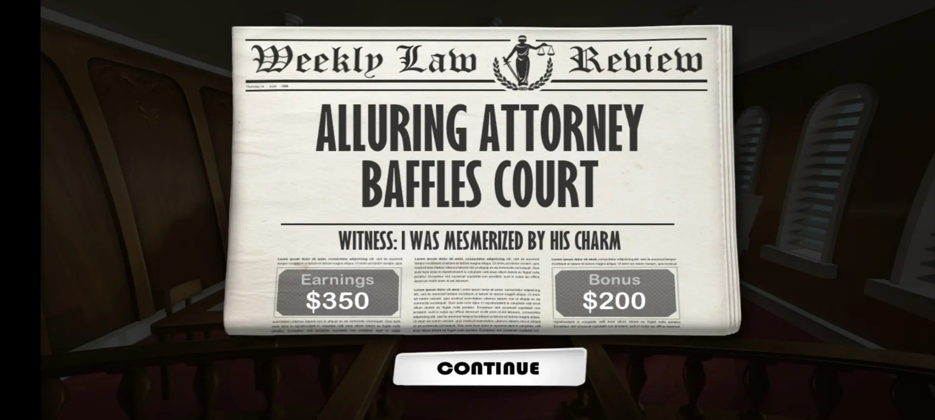 گیم‌پلی بازی موبایل Devil's Attorney