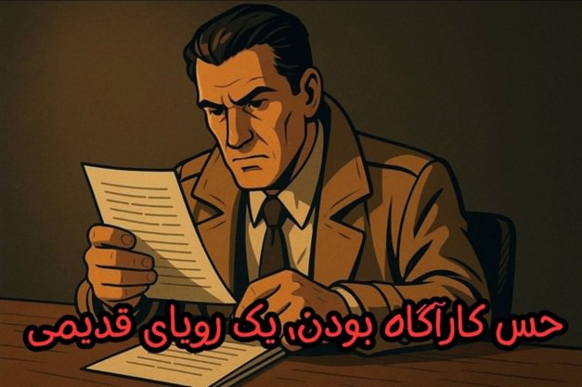 یک کاراگاه در حال حل یک پرونده جنایی