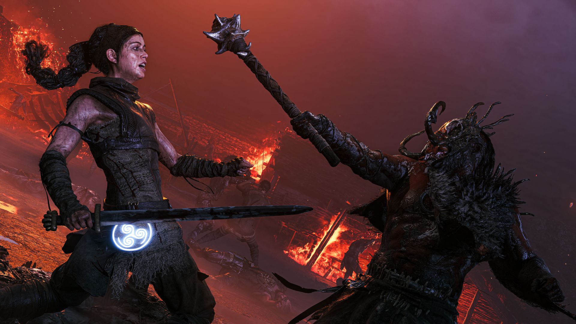 جاخالی دادن از حملات دشمن در بازی Senua's Saga: Hellblade II