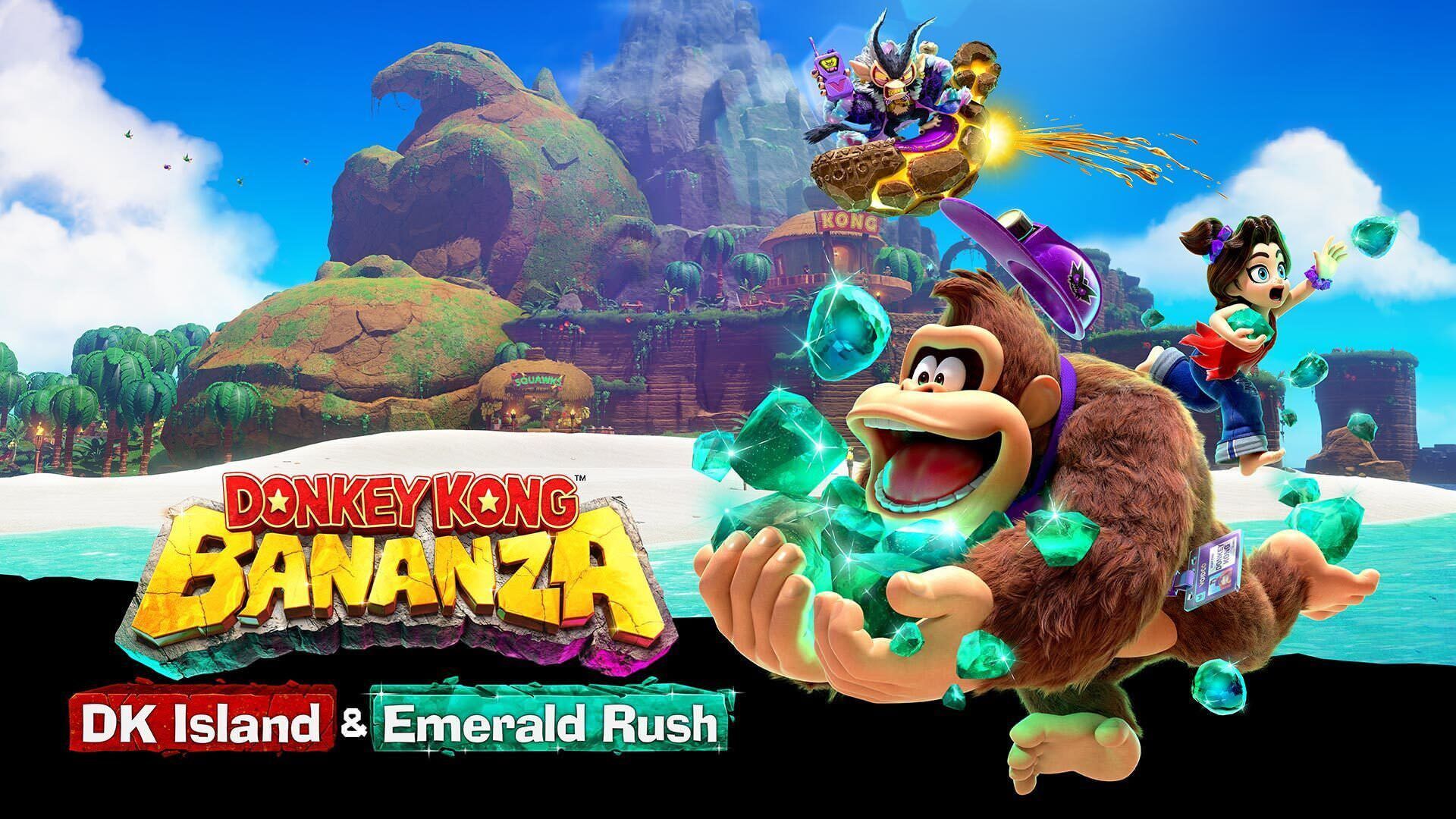 بسته‌الحاقی بازی Donkey Kong Bananza با نام DK Island & Emerald Rush