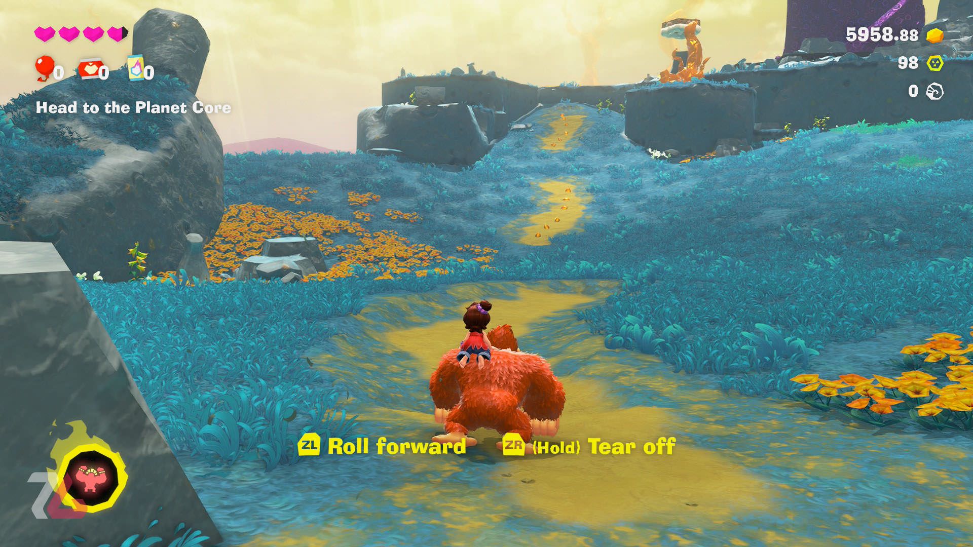 محیط سرسبز بازی Donkey Kong Bananza