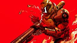 یک فن آرت زیبا و جذاب از دووم‌گای (Doomguy) در بازی DOOM Eternal