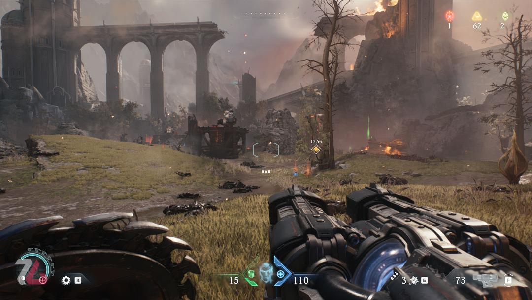 مرحله وسیع بازی Doom The Dark Ages