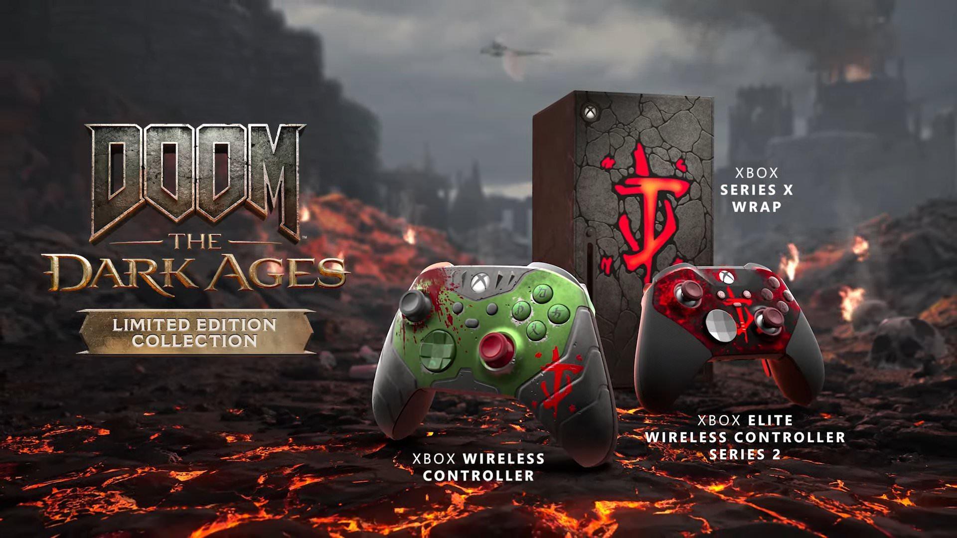 دسته‌ها و کاور جدید ایکس باکس با طراحی بازی DOOM: The Dark Ages