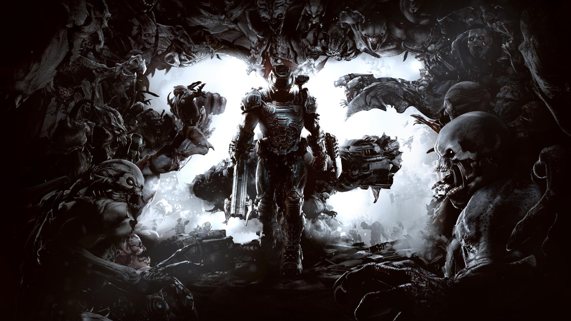 کاور (پوستر) جشن ۲۵ سالگی فرنچایز DOOM