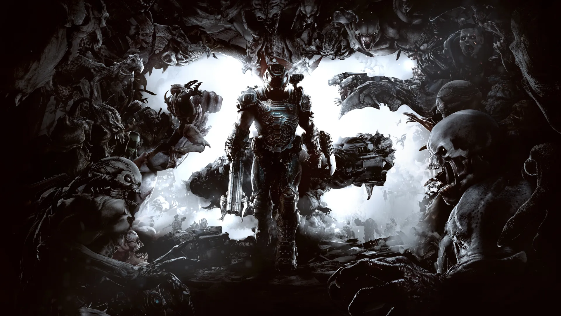 کاور (پوستر) جشن ۲۵ سالگی فرنچایز DOOM
