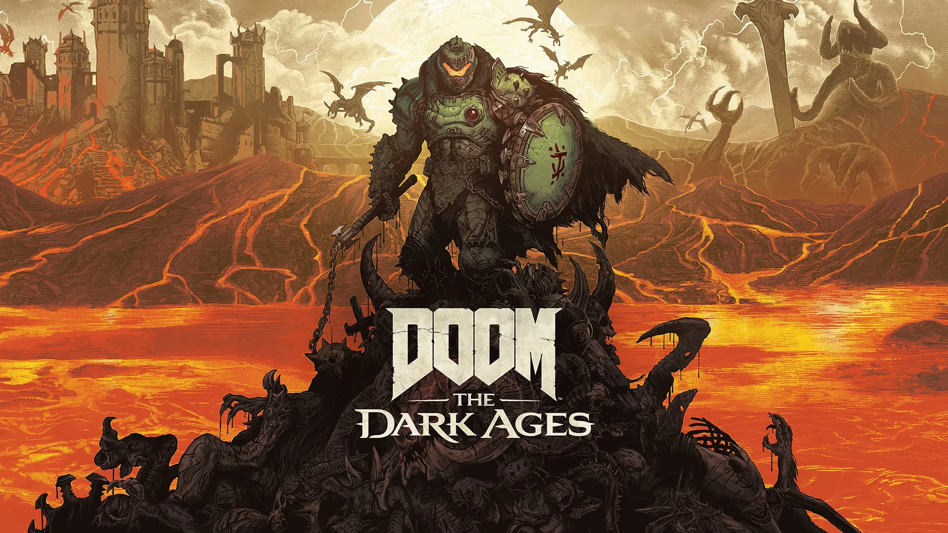 تقابل دووم گای با هیولاها در بازی DOOM: The Dark Ages