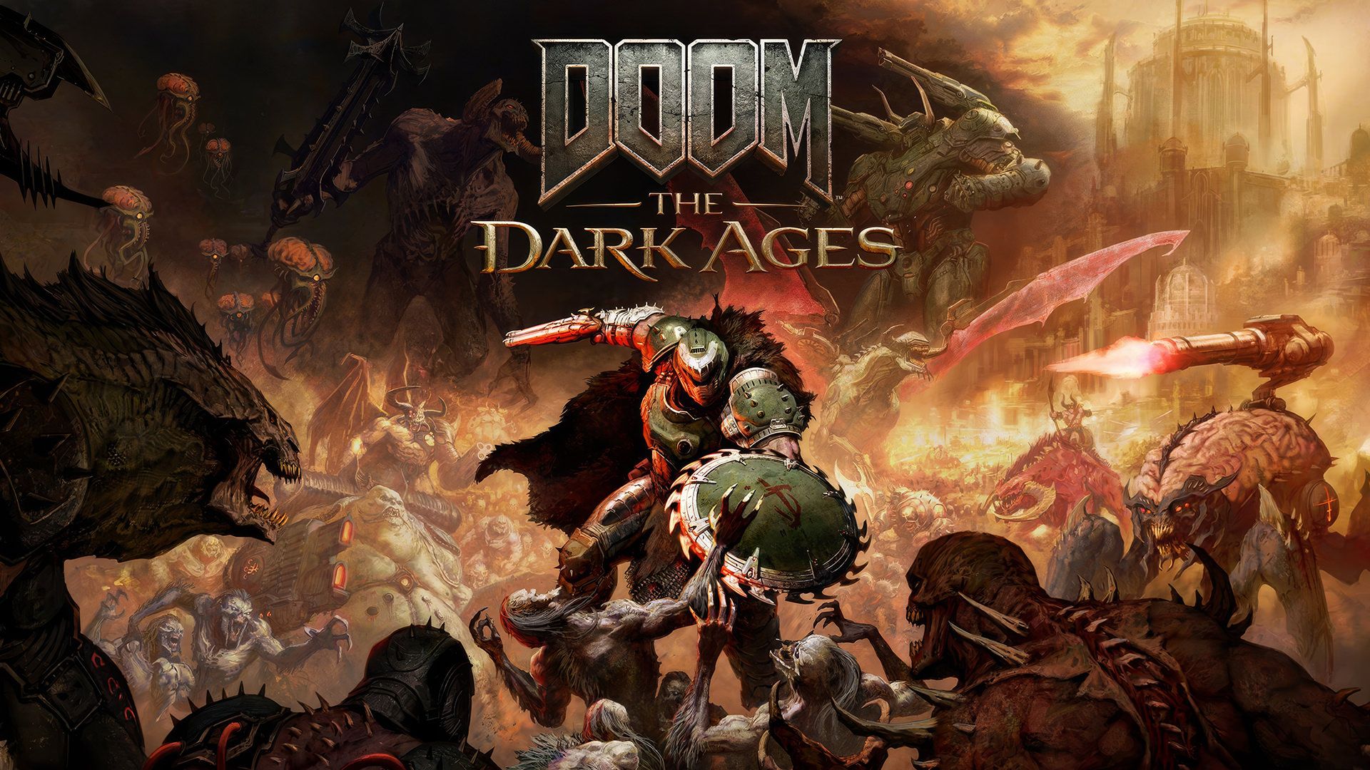 مبارزه دووم گای با شیاطین در بازی DOOM: The Dark Ages 