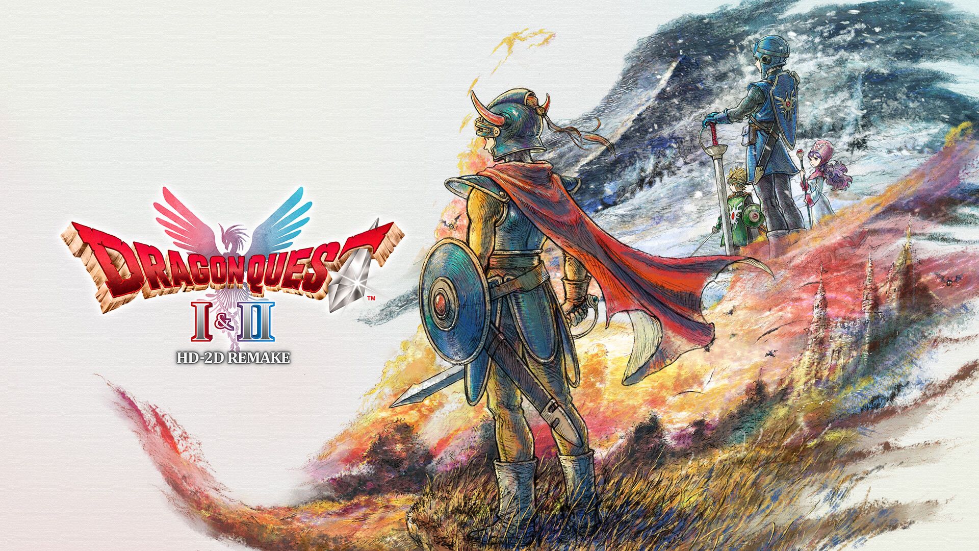 پوستر ریمیک Dragon Quest 1 and 2 HD-2D