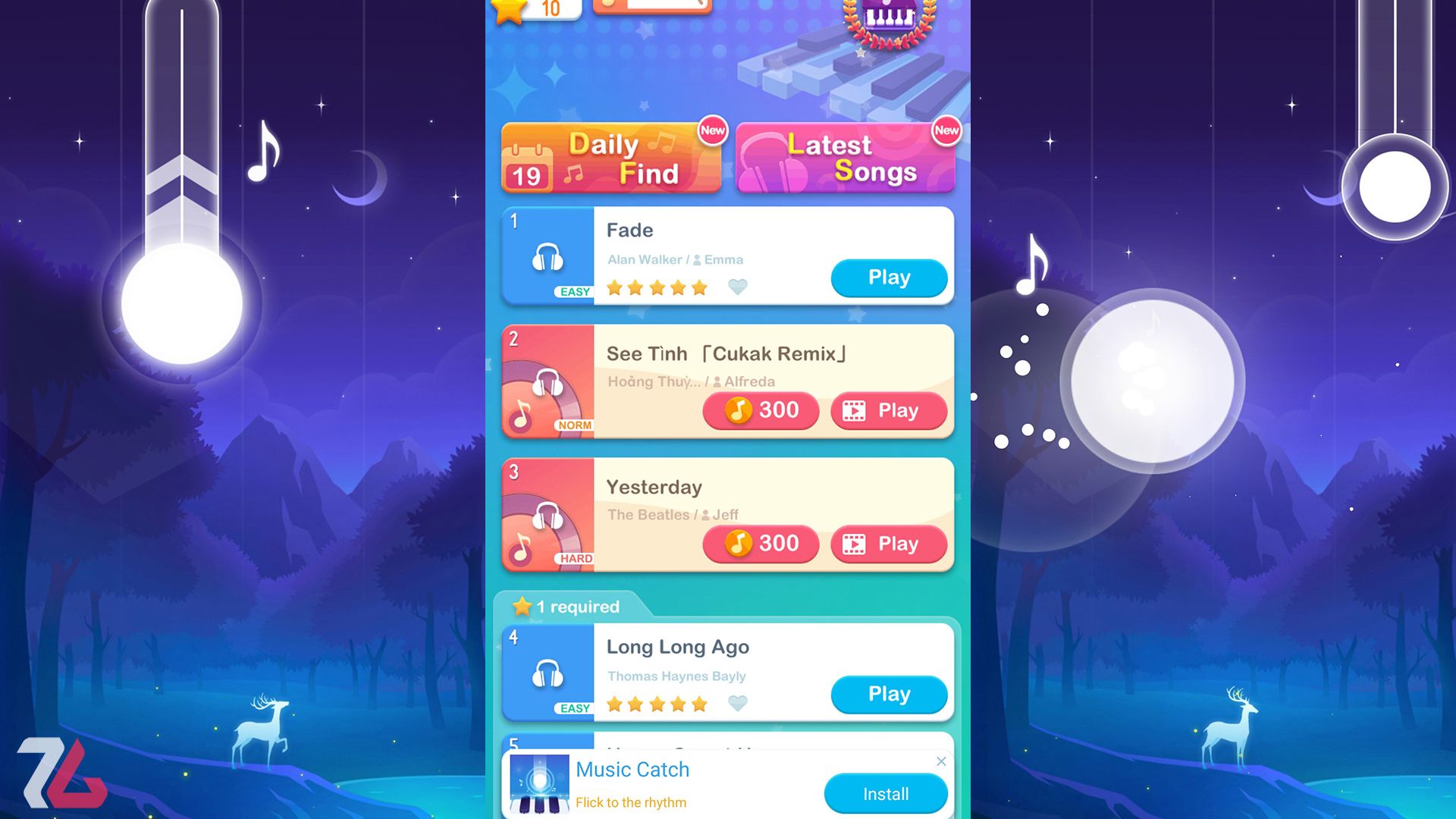 بازی موبایل Dream Piano