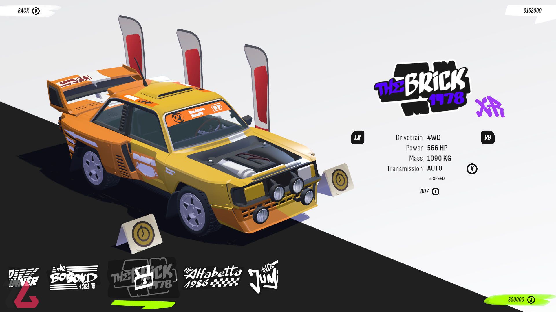 خرید ماشین در بازی DRIVE Rally