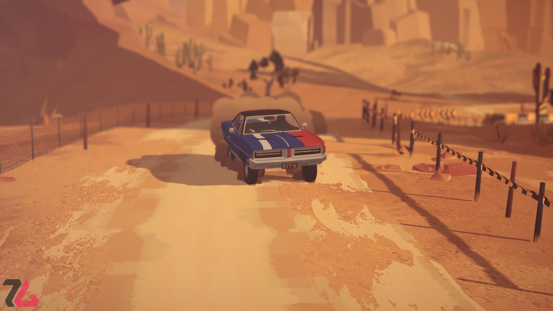 منطقه بیابانی بازی DRIVE Rally