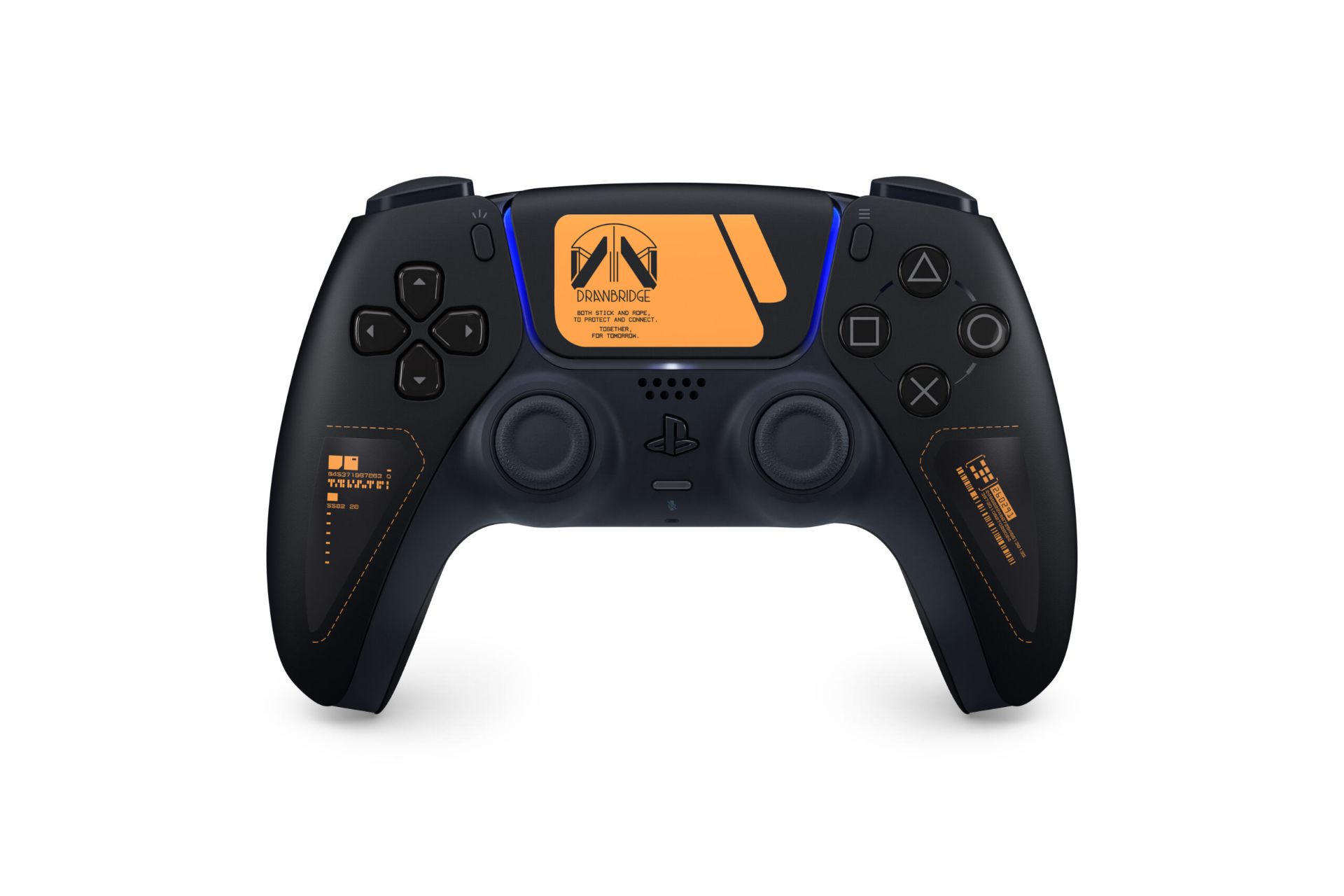 نمای کلی از کنترلر ویژه دوال سنس با طرح بازی Death Stranding 2: On the Beach