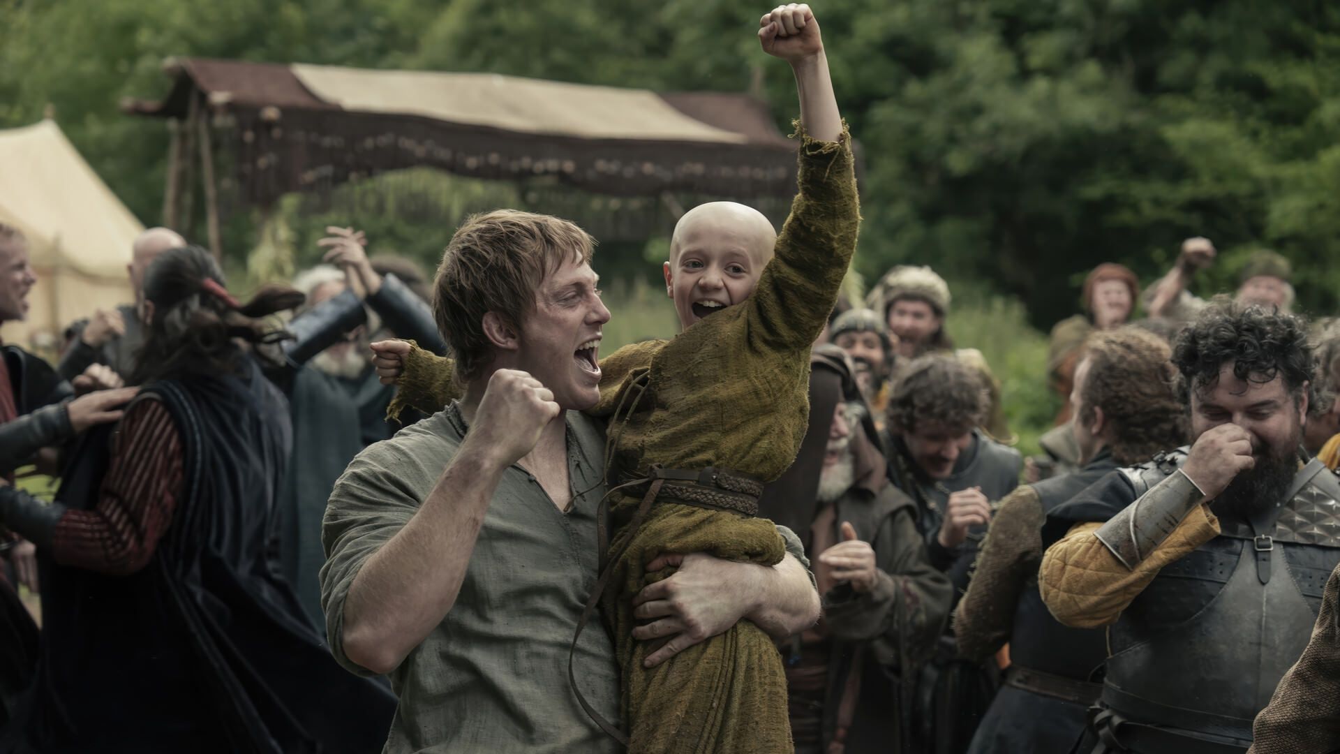 خوشحالی دانکن و اگ در سریال A Knight of the Seven Kingdoms