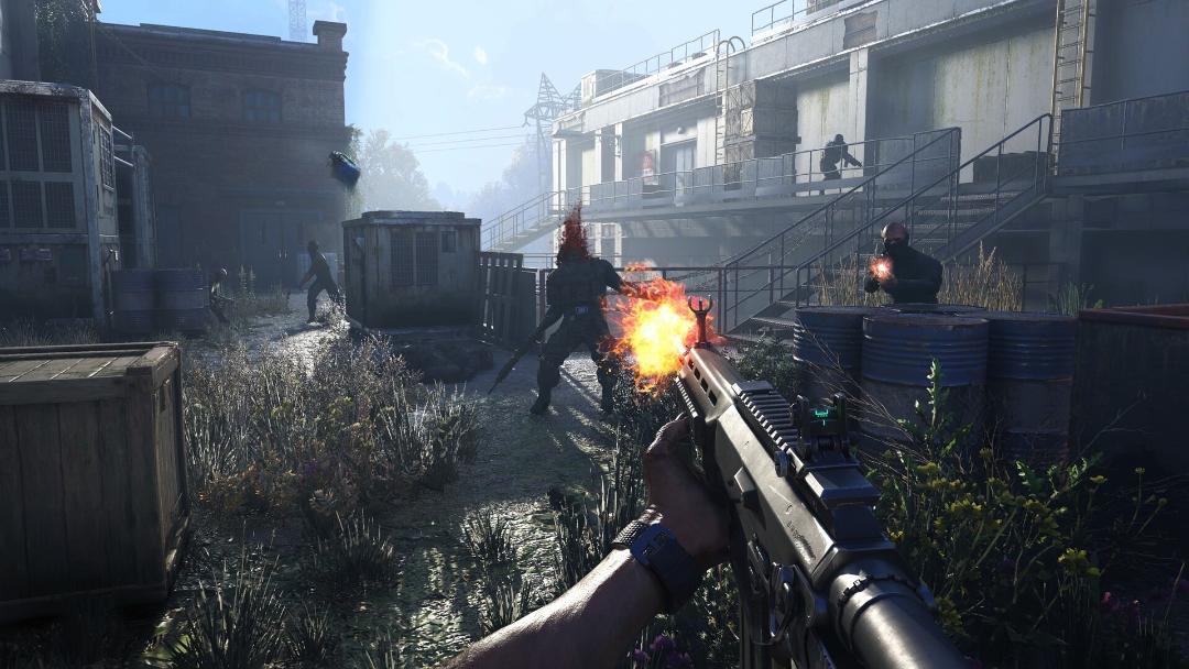 شلیک به سمت بازماندگان انسانی در بازی Dying Light: The Beast