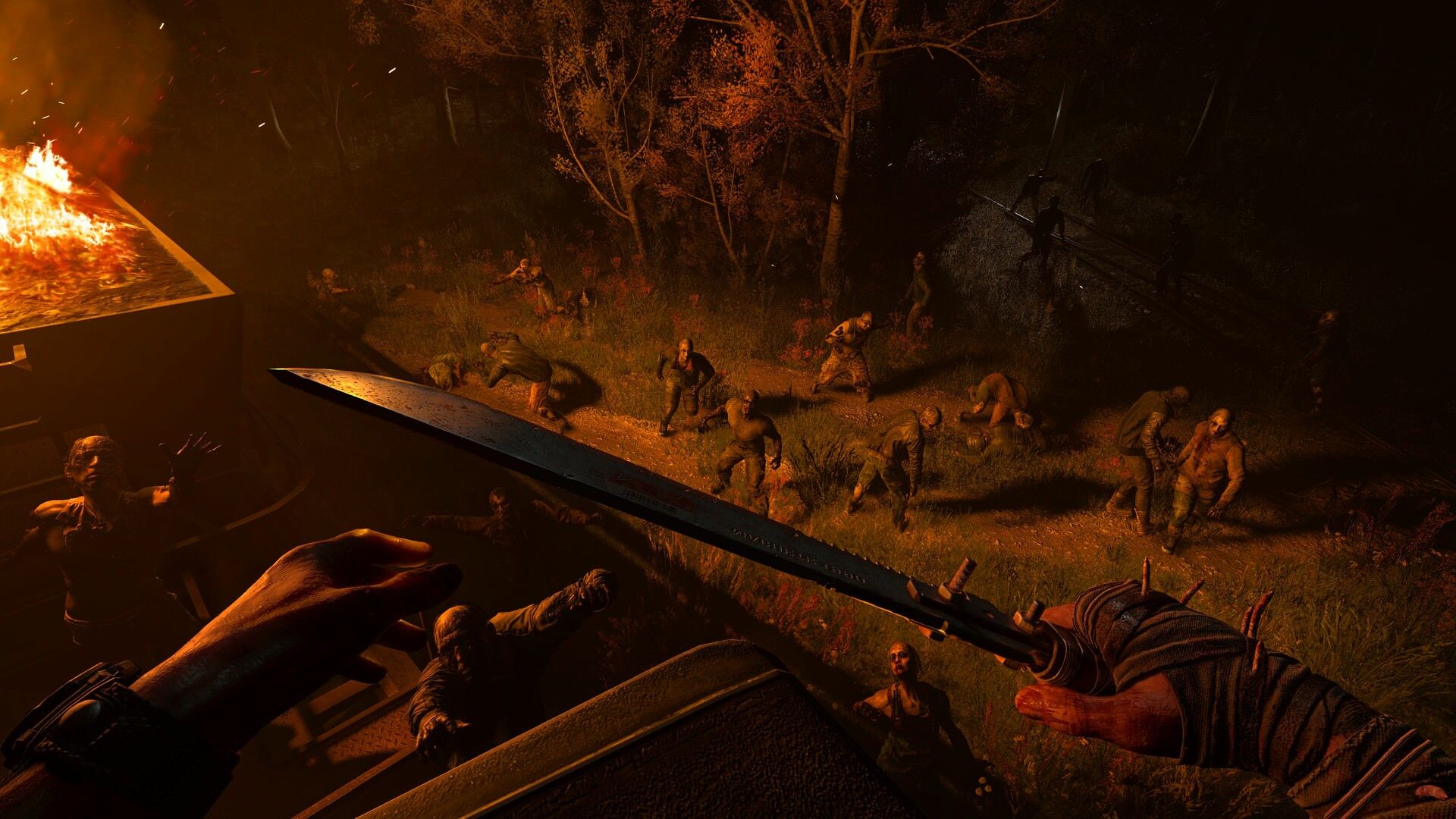 رویارویی با انبوهی از زامبی‌ها در بازی Dying Light: The Beast