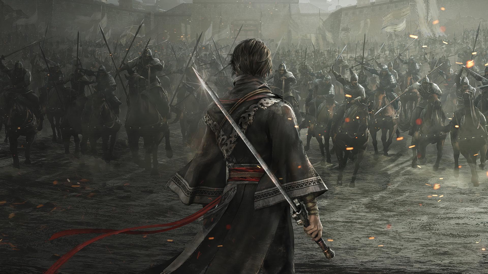 رویارویی قهرمان بازی Dynasty Warriors Origins با دشمنان