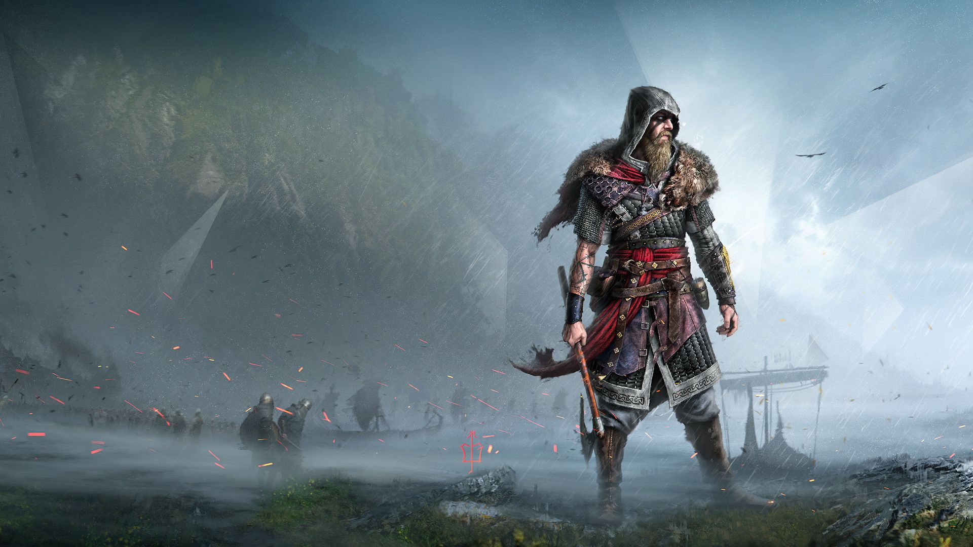 یک فن آرت زیبا و جذاب از کاراکتر ایوور (Eivor) در بازی Assassin's Creed Valhalla