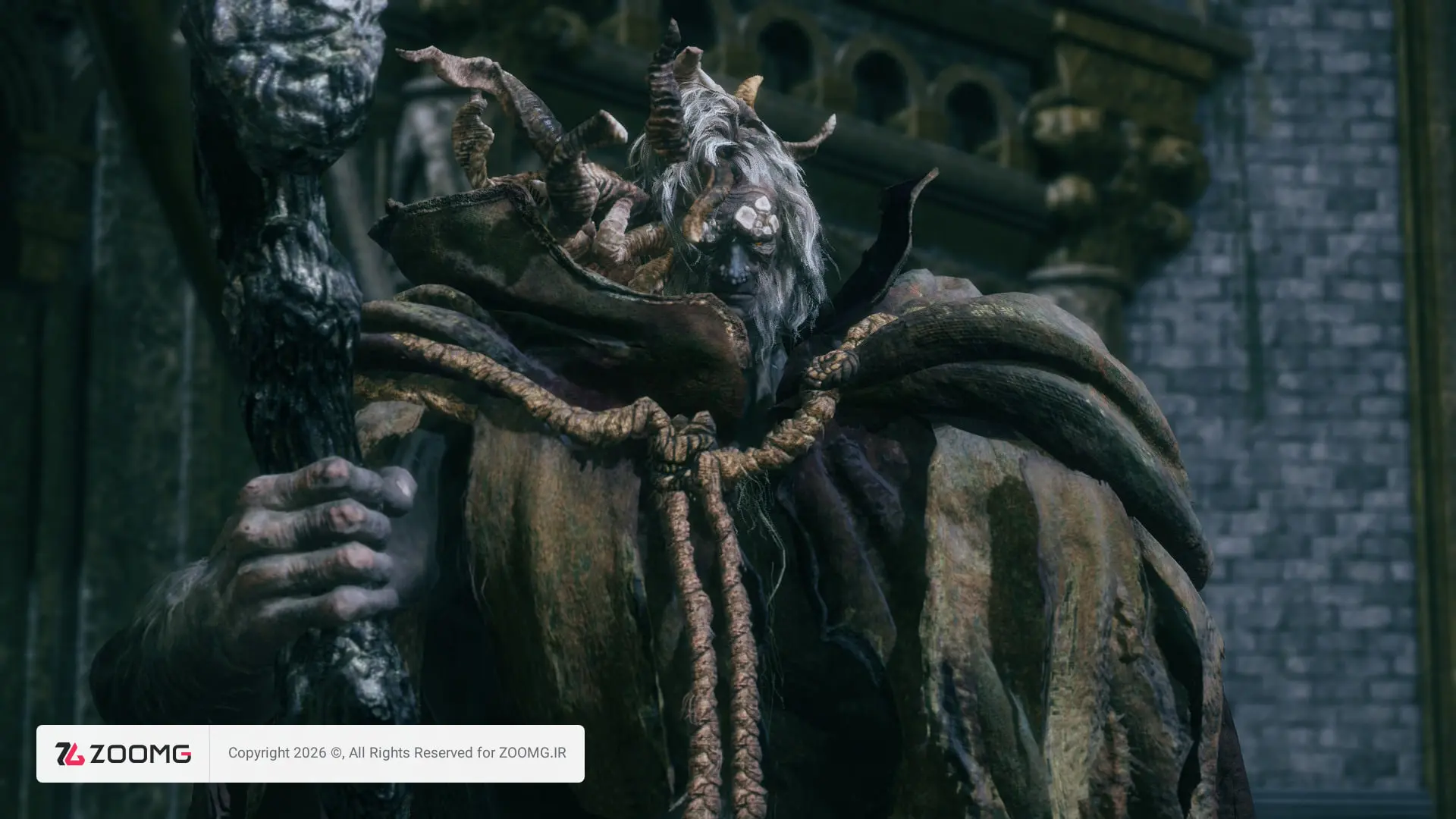 شخصیت Morgott the Omen King در محیط بازی الدن رینگ (Elden Ring) در Switch 2