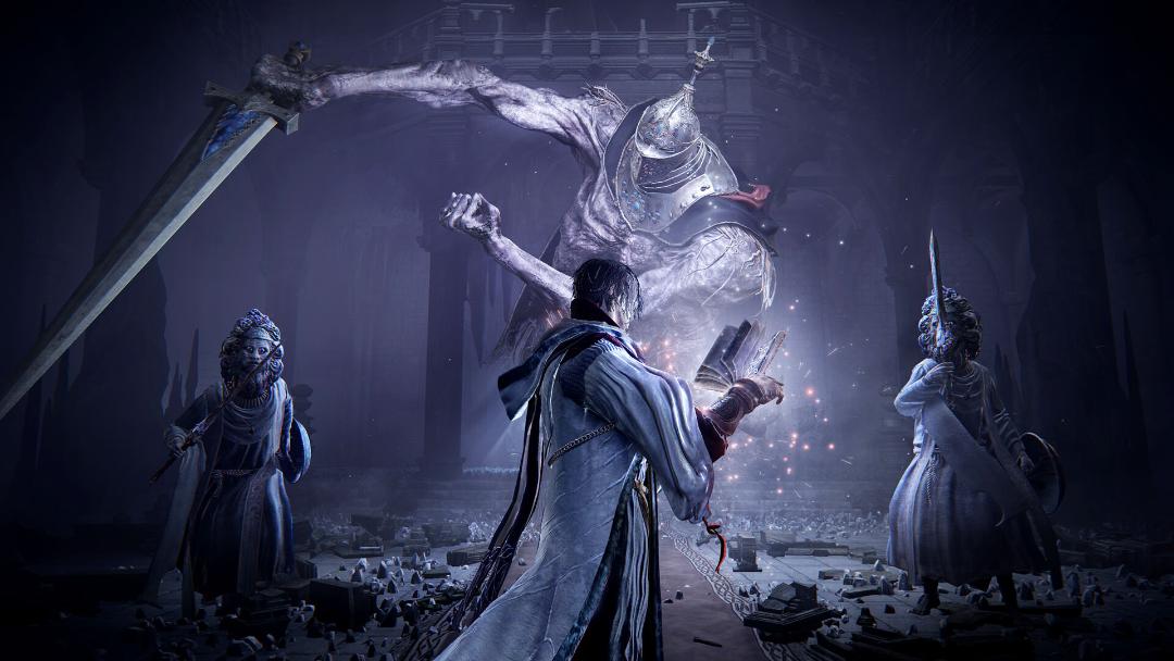 مبارزه با باس در بسته الحاقی The Forsaken Hollows بازی Elden Ring Nightreign