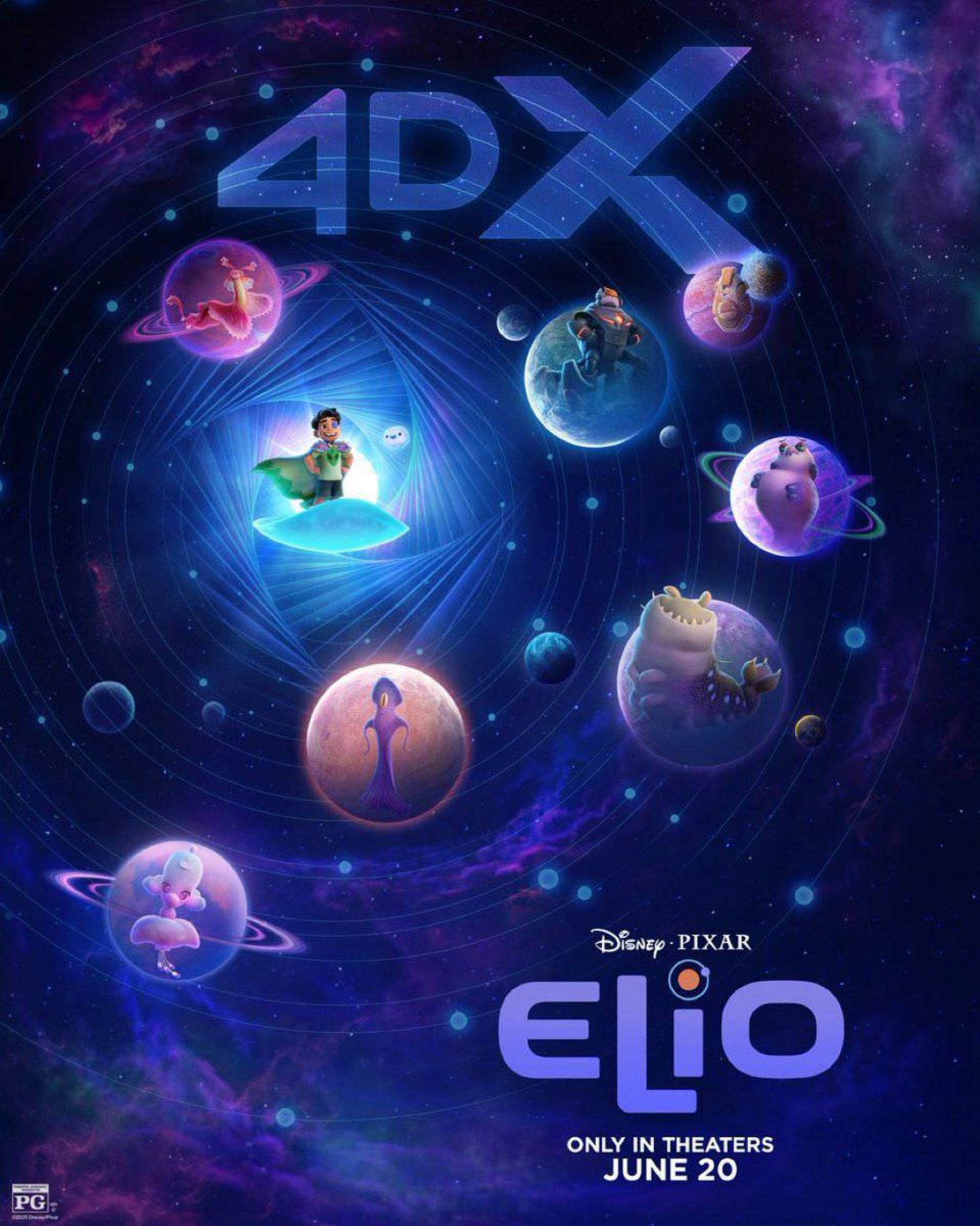 پوستر سینماهای 4DX انیمیشن Elio