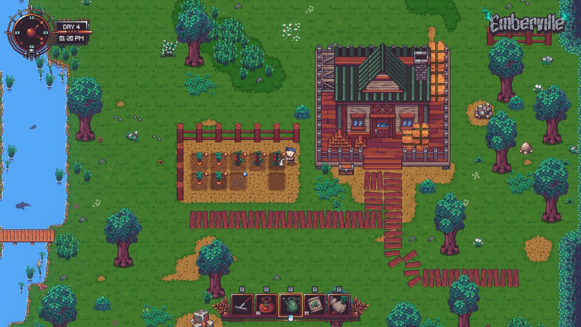 گیم پلی بازی Emberville