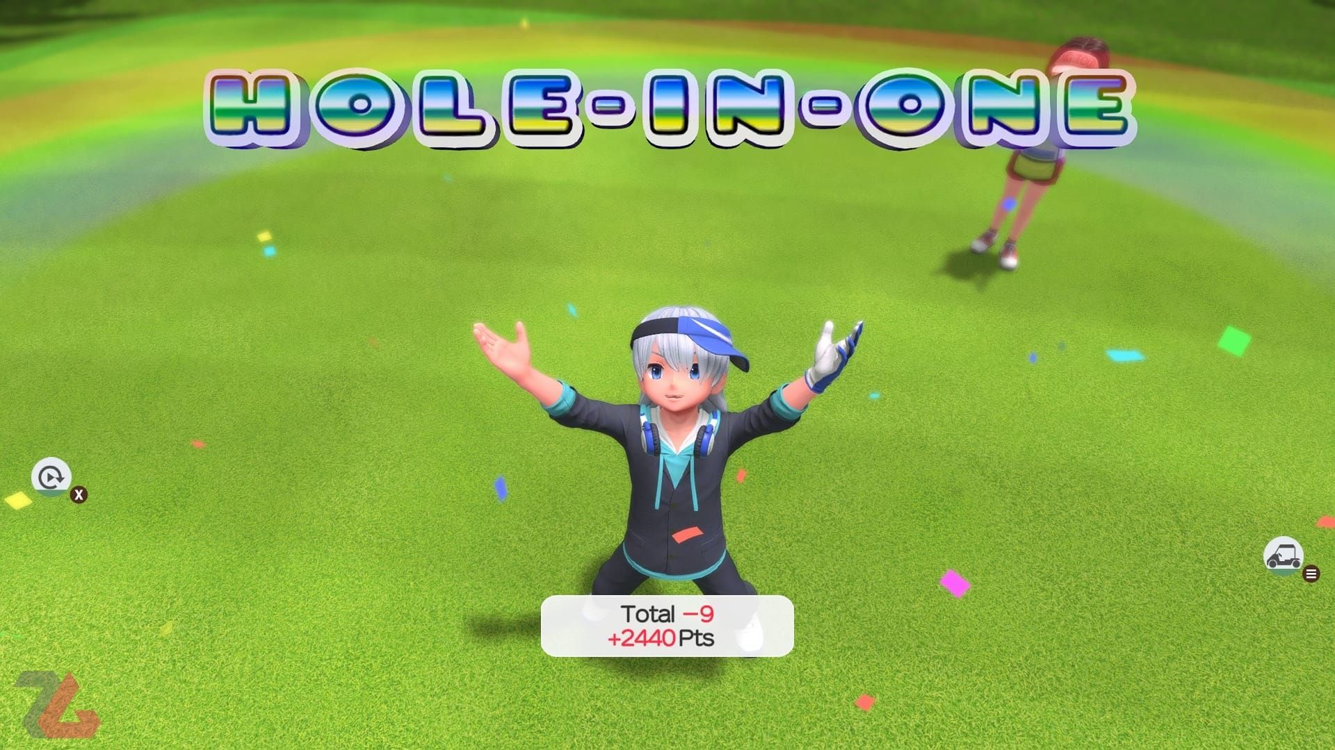 ضربه Hole in One با یک حرکت در بازی Everybody's Golf Hot Shots