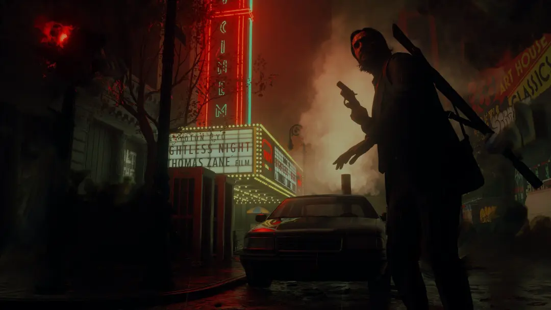 شخصیت اصلی بازی Alan Wake 2 در حال جست‌وجوی شهر