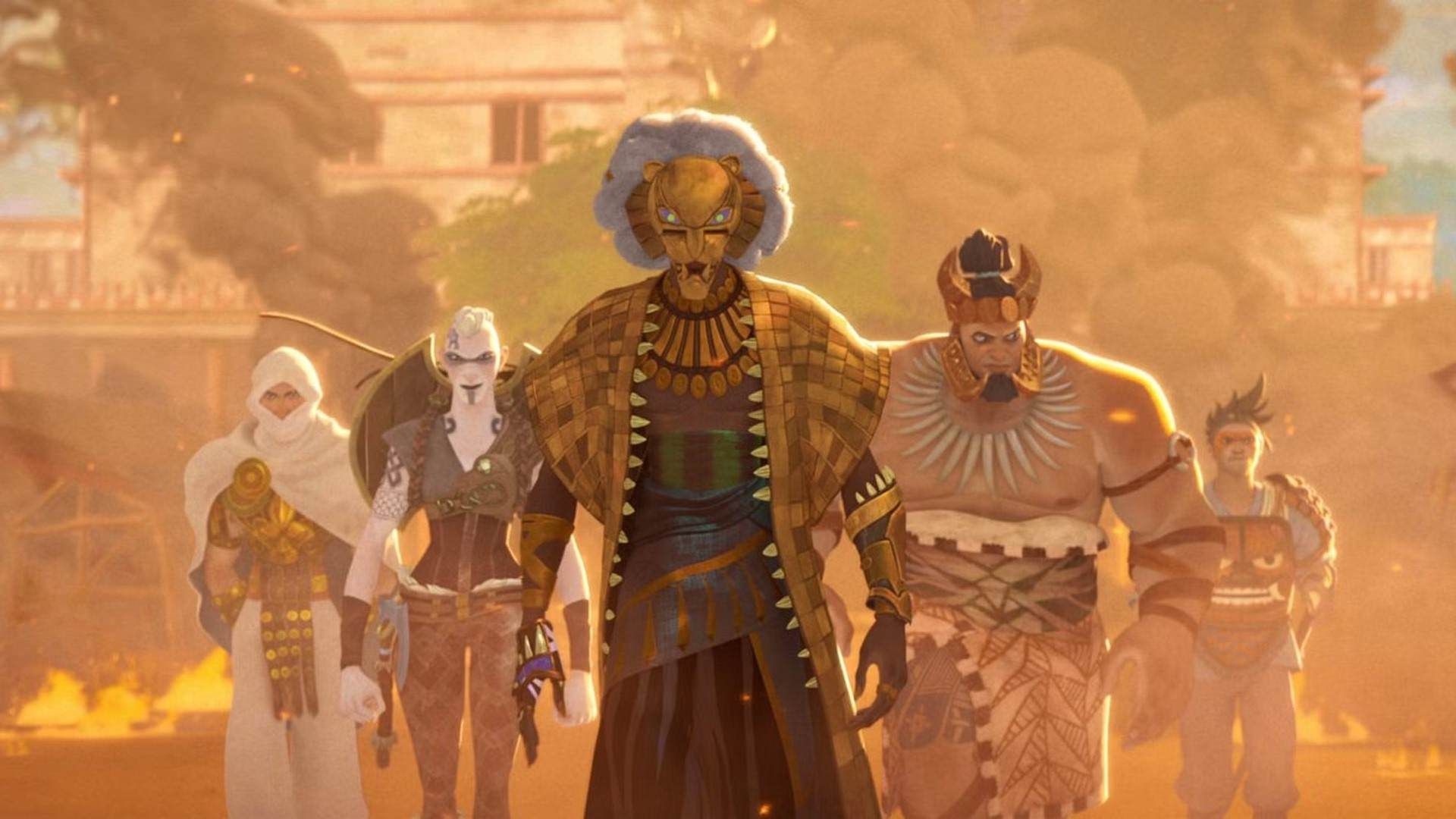 جنگجویان واکاندایی در انیمیشن Eyes of Wakanda 