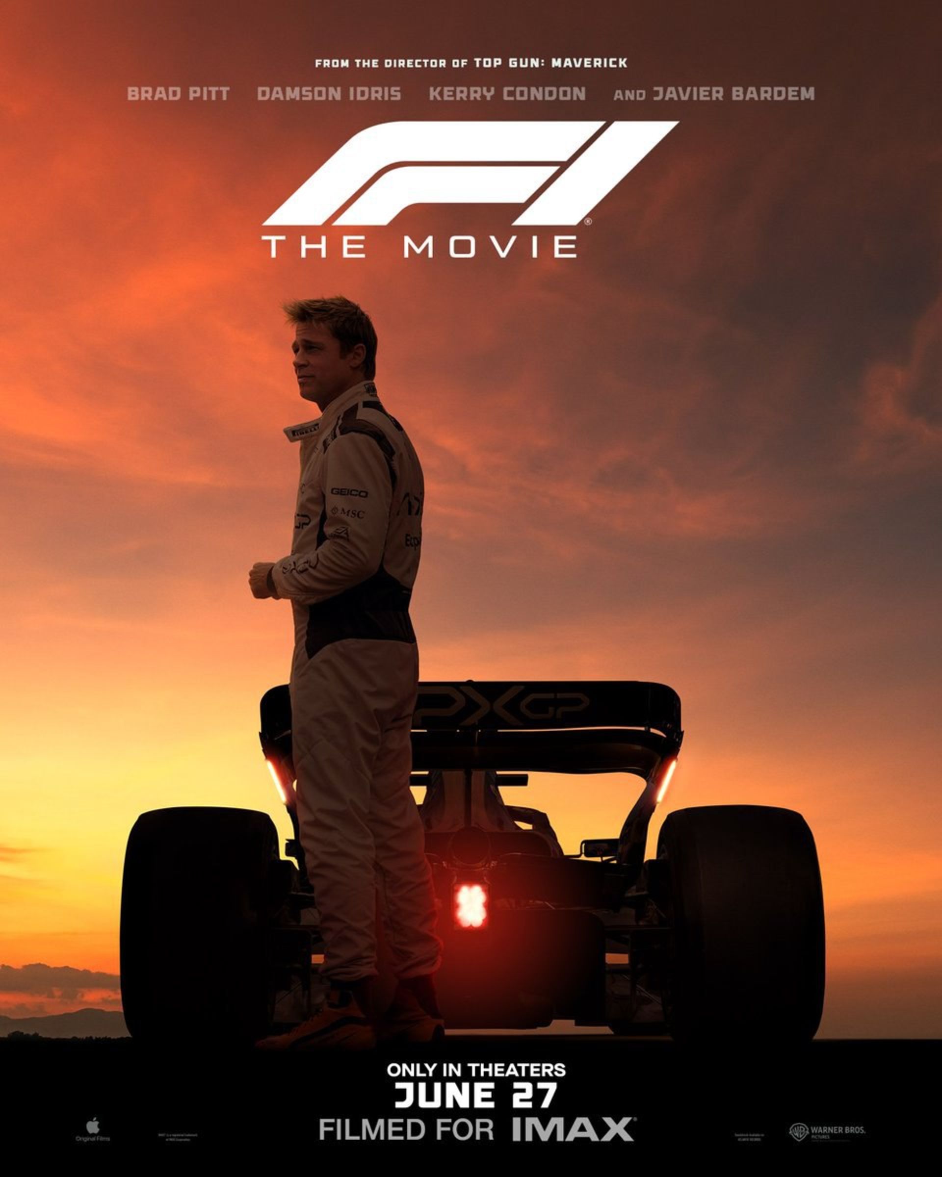 برد پیت در پوستر جدید فیلم F1