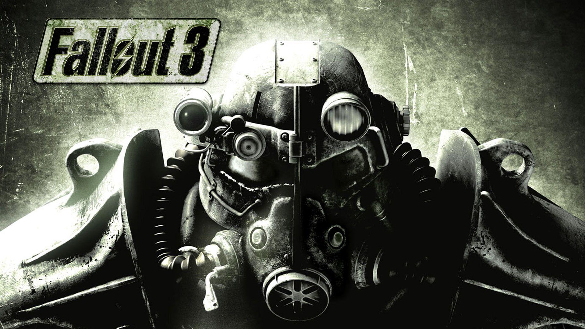 پوستر سیاه و سفید بازی Fallout 3