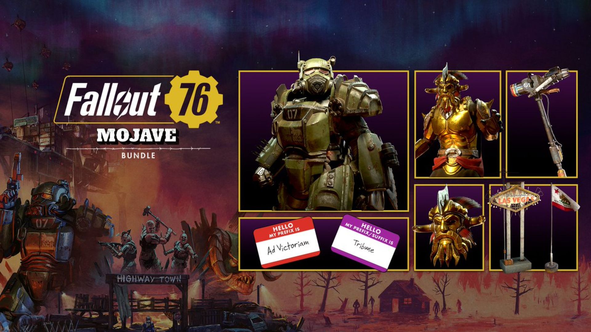 آیتم‌های Mojave Bundle بازی Fallout 76