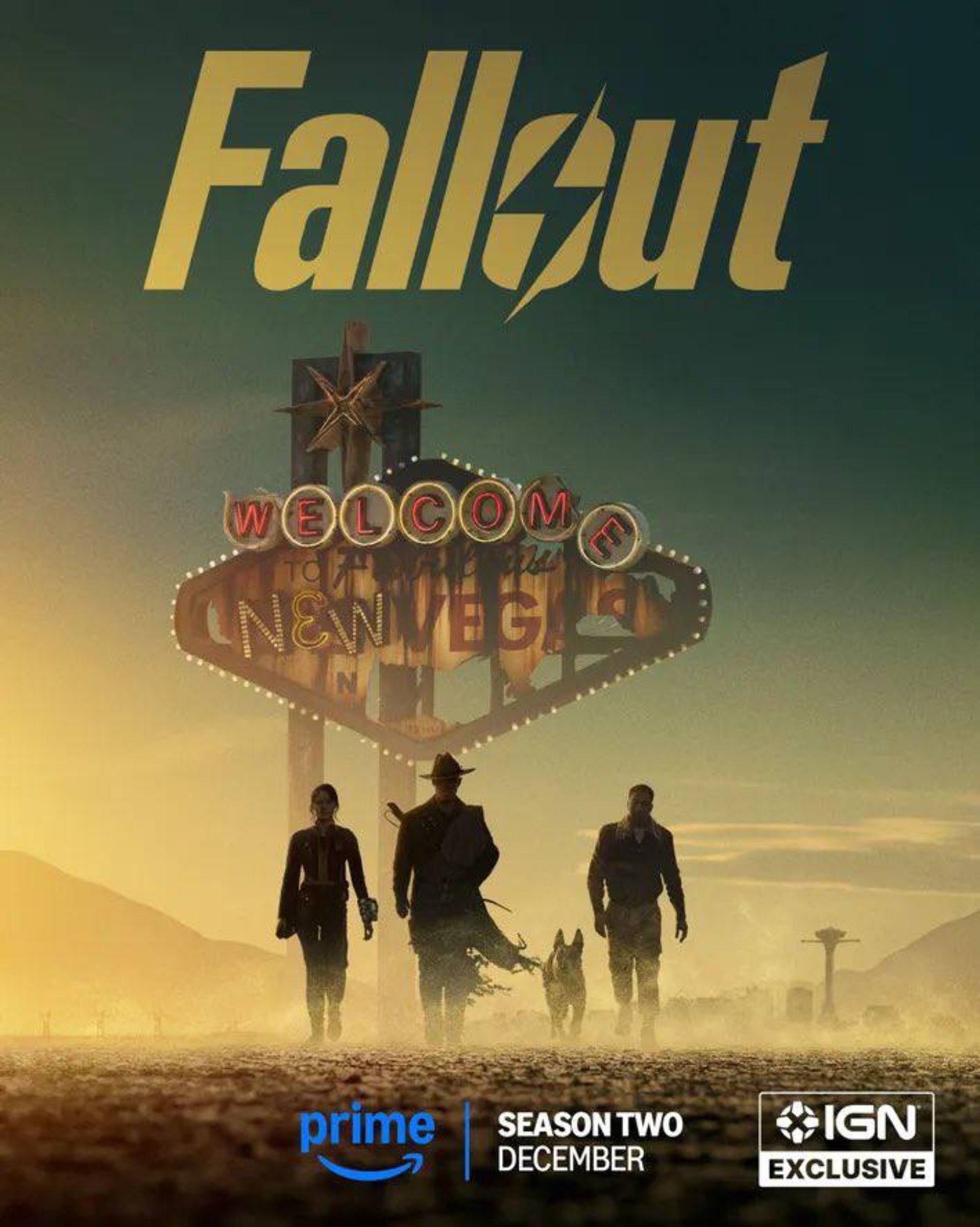 ورود به شهر نیو وگاس در پوستر جدید فصل دوم سریال Fallout
