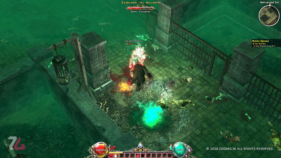 مبارزه با گرگینه در بسته الحاقی Fangs of Asterkarn بازی Grim Dawn