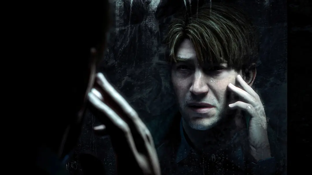 چهره ترسیده و مضطرب James Sunderland (جیمز ساندرلند) در بازی Silent Hill 2
