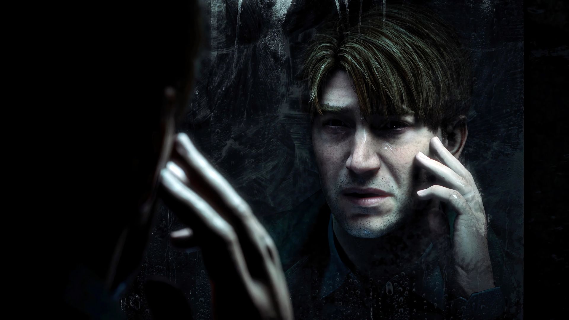 چهره ترسیده و مضطرب James Sunderland (جیمز ساندرلند) در بازی Silent Hill 2
