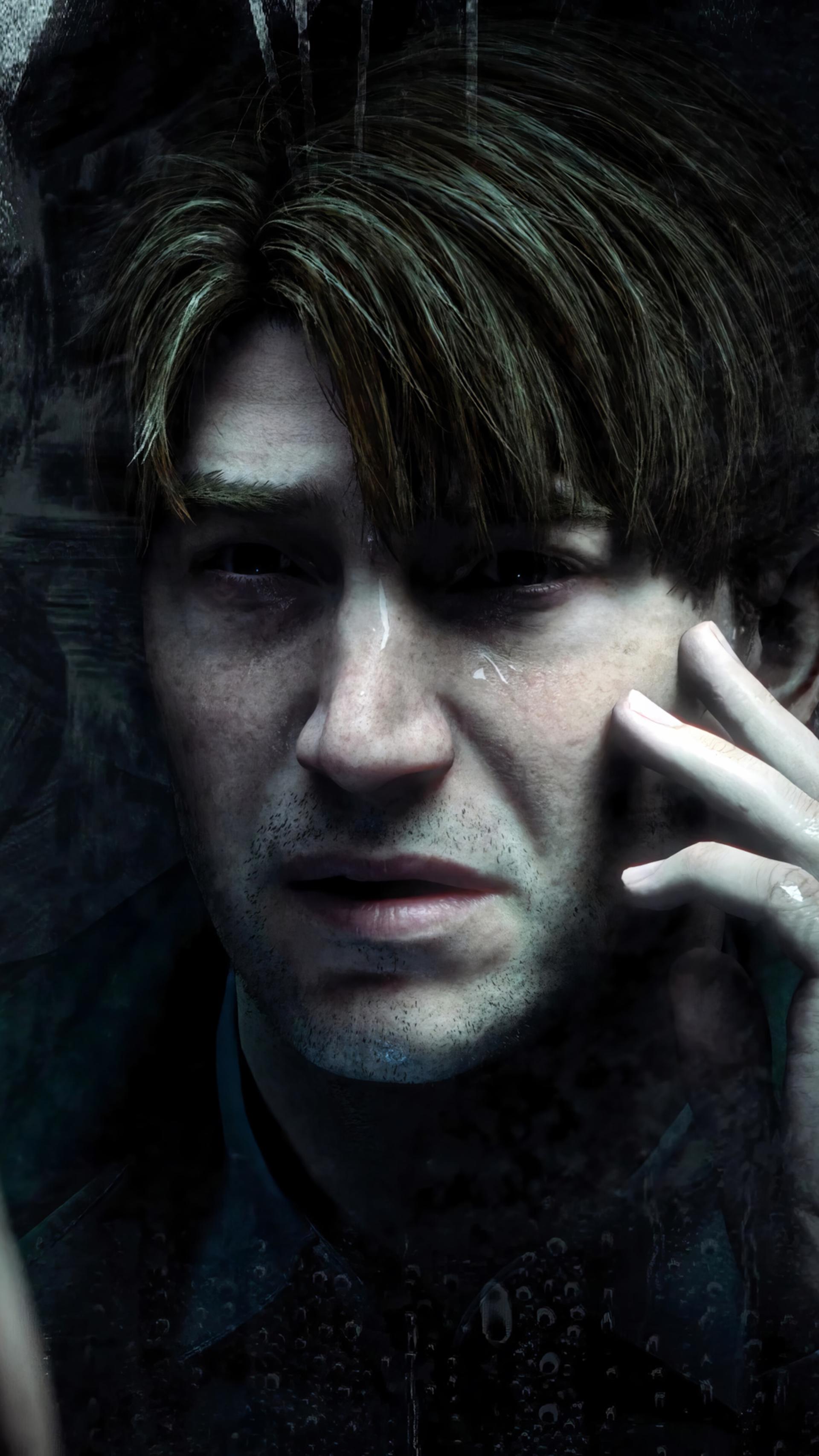چهره ترسیده و مضطرب James Sunderland (جیمز ساندرلند) در بازی Silent Hill 2