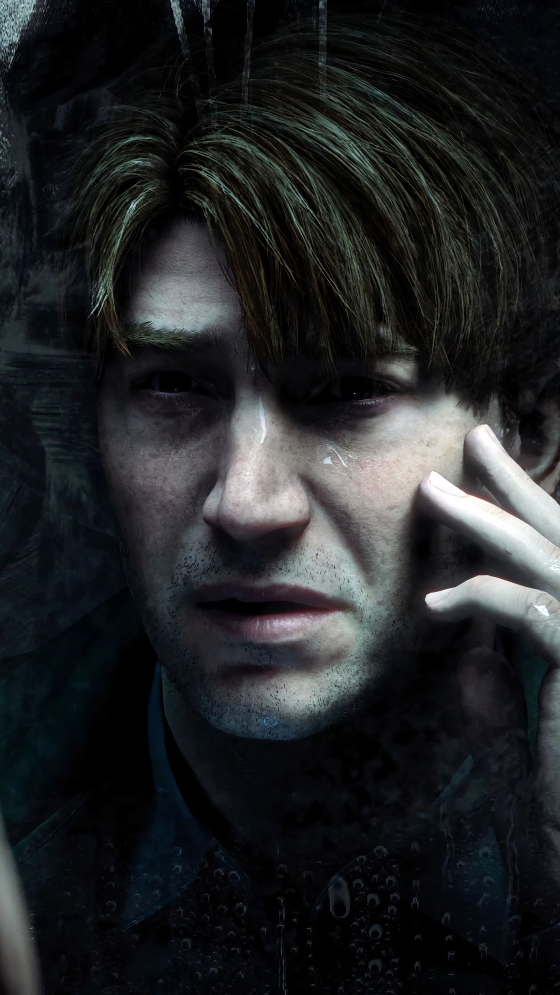 چهره ترسیده و مضطرب James Sunderland (جیمز ساندرلند) در بازی Silent Hill 2