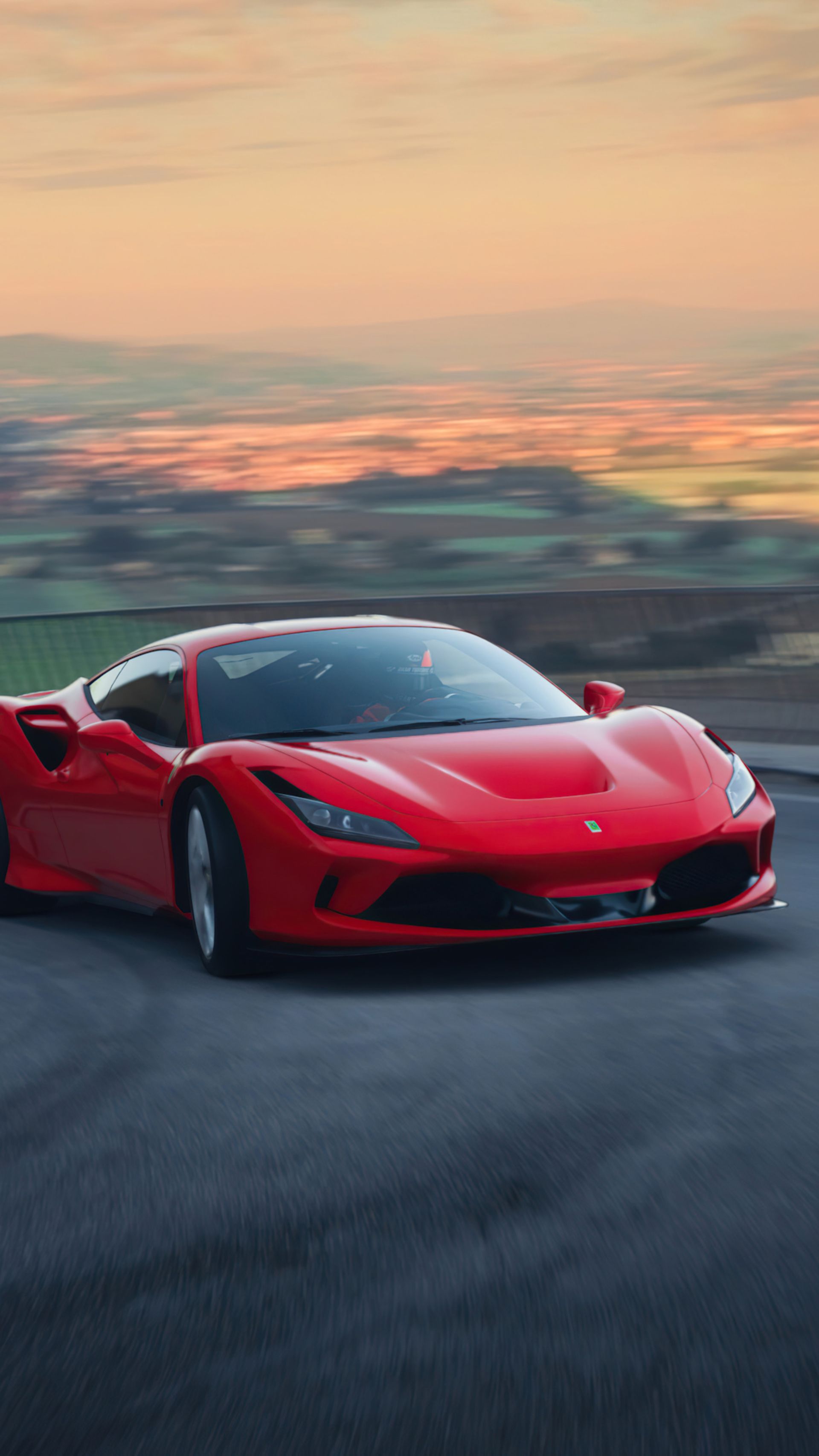 نمای جلویی خودروی Ferrari F8 Tributo در بازی Gran Turismo 7