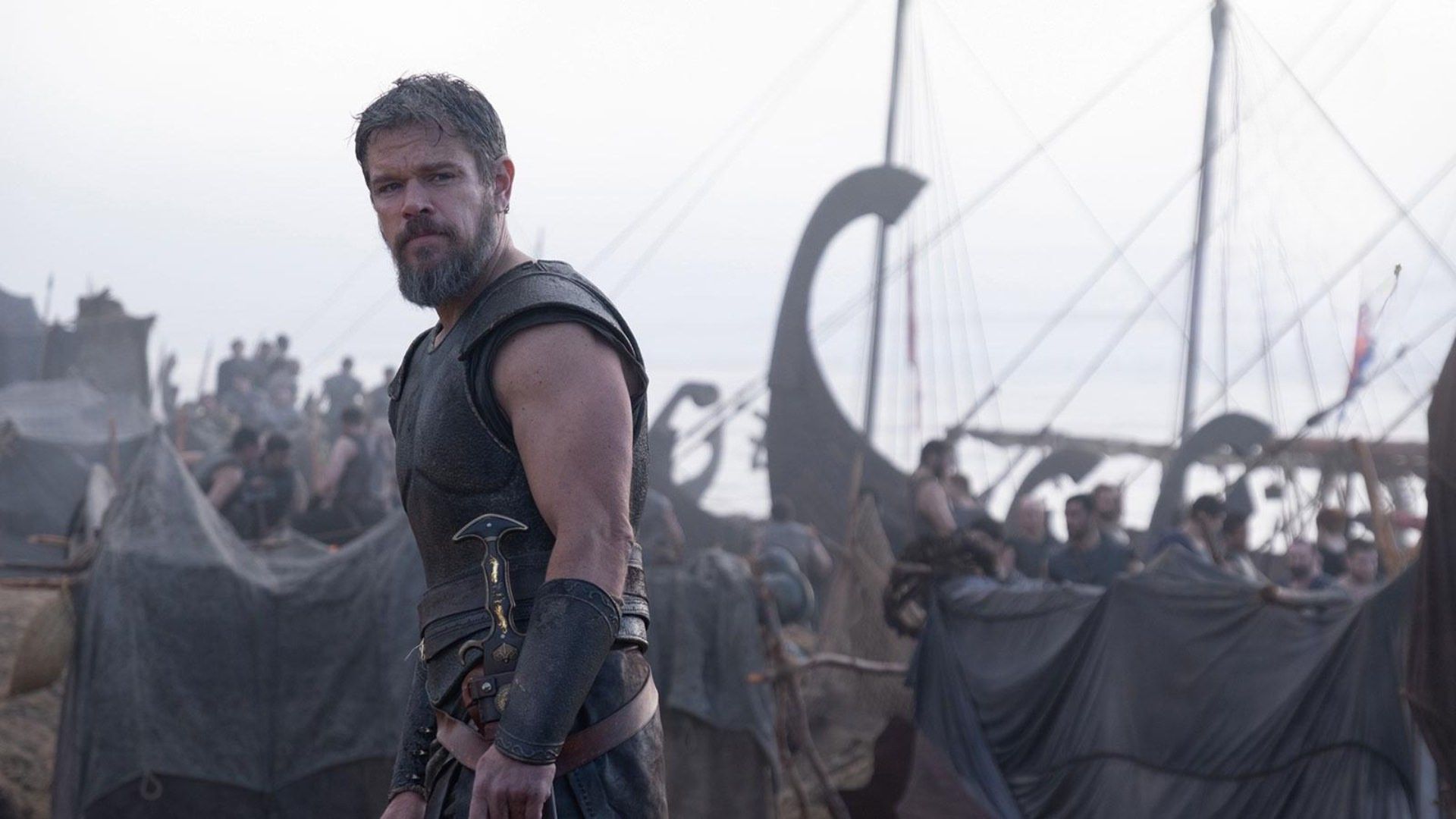 مت دیمون در نقش اودیسیوس در فیلم The Odyssey