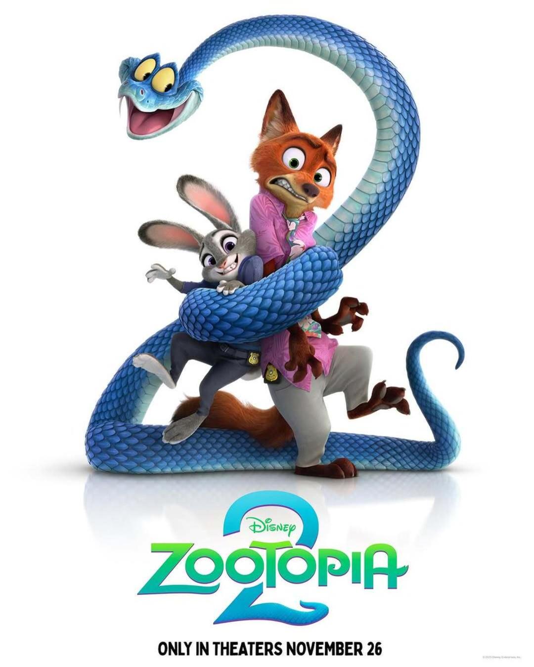اولین پوستر رسمی انیمیشن Zootopia 2