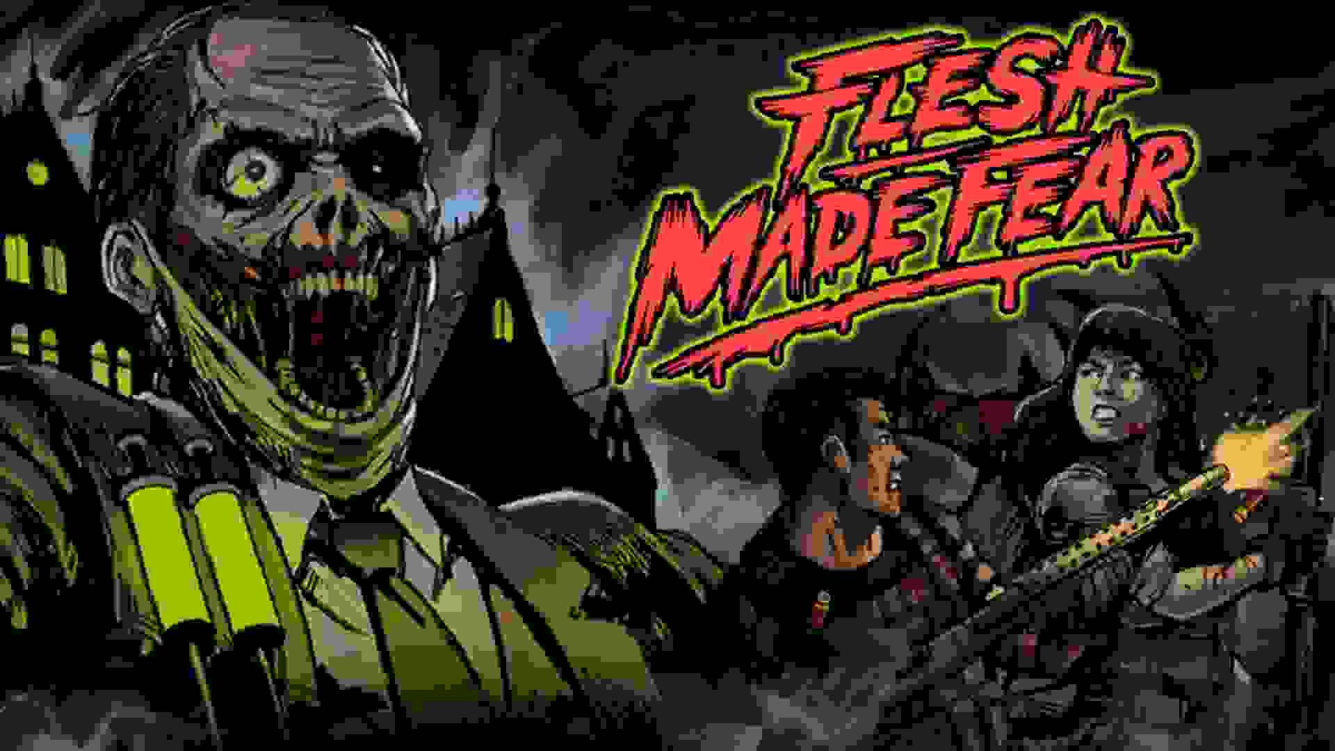 پوستر بازی Flesh Made Fear با اسم و لوگو