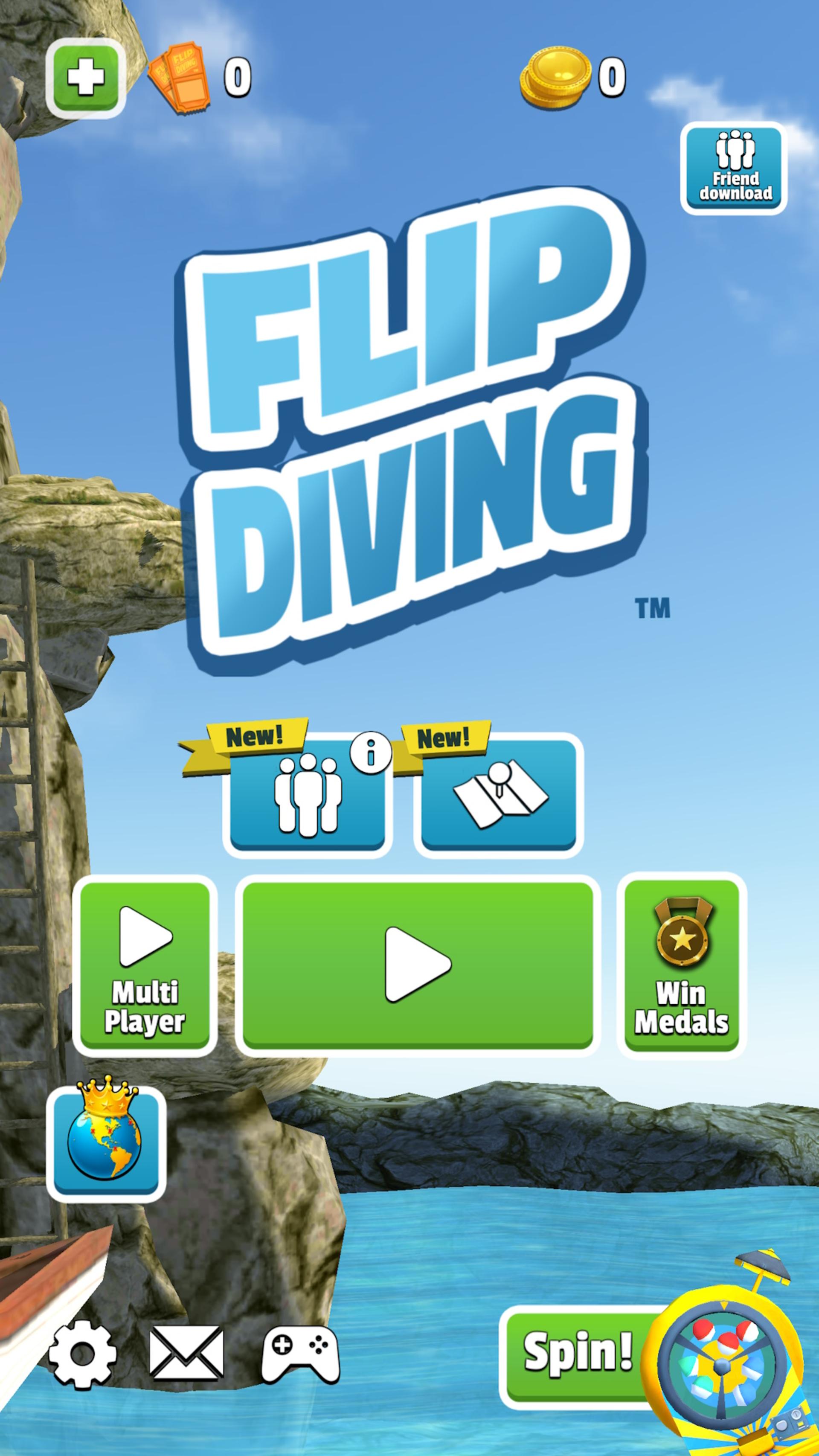 گیم‌پلی بازی موبایل Flip Diving