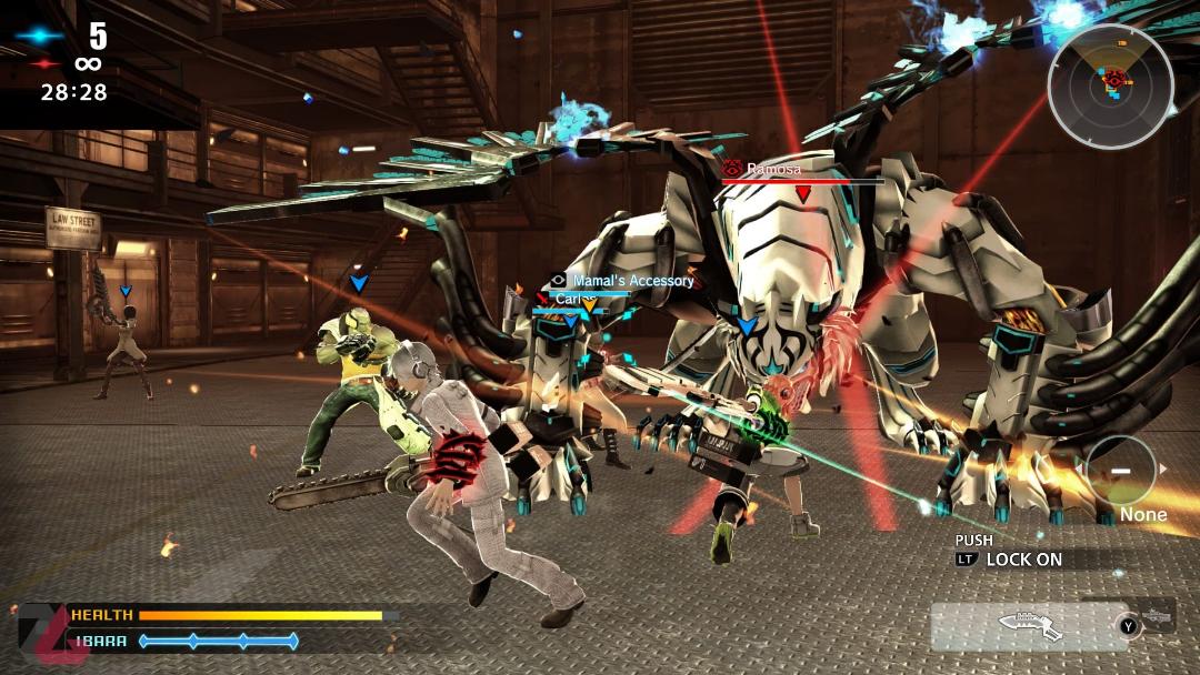 مبارزه شلوغ با دشمنی به اسم Ramona در بازی Freedom Wars Remastered